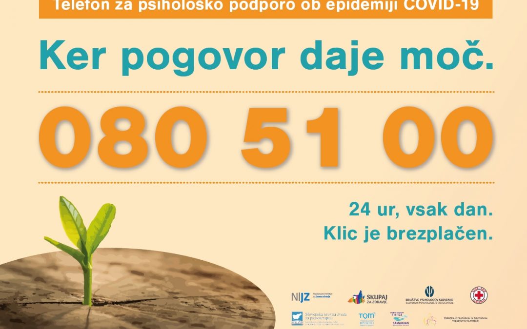 Telefon za psihološko podporo ob epidemiji COVID-19