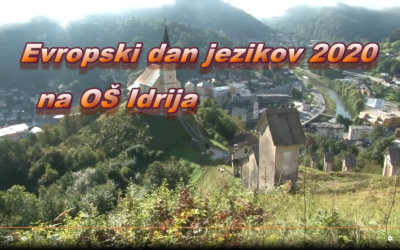 Priznanje OŠ Idrija za prispevek ob evropskem dnevu jezikov 2020